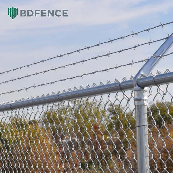 Galvanized Wire Chain Link Fence With High Tensile Metal Rolls 6 Feet Length Or Customizable