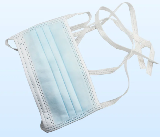 Anti Dust Anti Droplets Disposable Surgical Mask , 3 Ply Face Mask With Ties