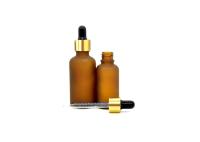 O conta-gotas de vidro químico engarrafa 30ml/a cor personalizada 50ml com tampão sem perigo para as crianças