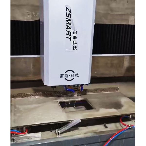 Customizable 3000x1600mm Stone CNC Center ZEUS Brand PLC Servo Motor High Rigidity Low Noise 220v/380v 7.5kw+7.5kw