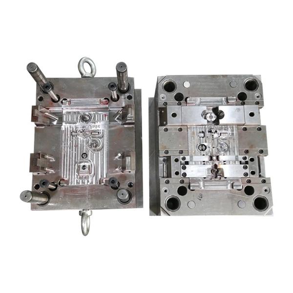 HASCO Base Two Cavity Mould Dual Shot Plastic Injection Mould For Plastic Cover