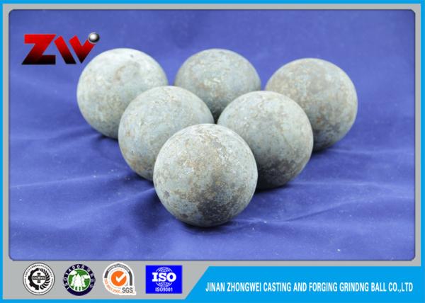 HRC 60-68 casted and forged steel ball mill grinding media , 20mm - 150mm