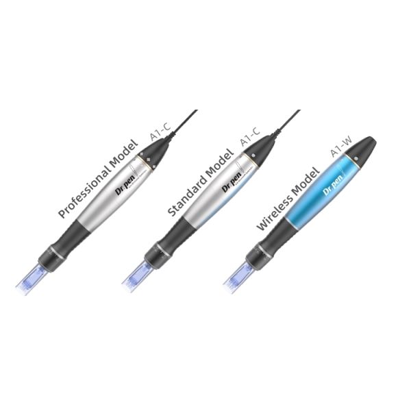 Derma pen Dr. pen A1 -C / W micro needling therapy beauty devies SILVER /SKY BLUE Bayonet Prot Needle Cartridge dermopen
