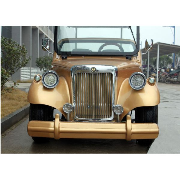 Classic Type Electric Club Car Utility Vehicle With Golden Yellow Color , 8 Seat