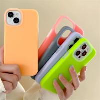 Coque en silicone liquide pour téléphone portable avec doublure en microfibre douce pour iPhone 15 Pro