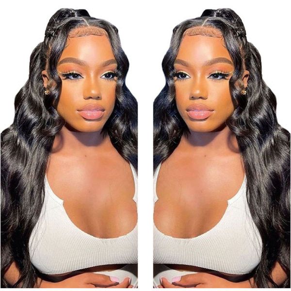 10-24 Inch Brazilian Curly Remy Human Hair Full Lace Wig Hand Tied Transparent French Lace