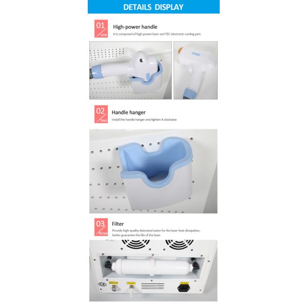 3 Wavelength Diode Laser Hair Removal Machine For Permanently Hair Removal