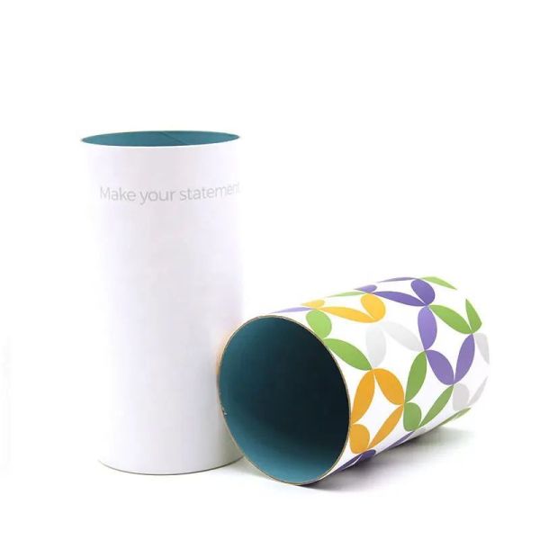 Cute Fancy Art Paper Cans Packaging Corrugated Cylinder Paper Tube Packaging Box