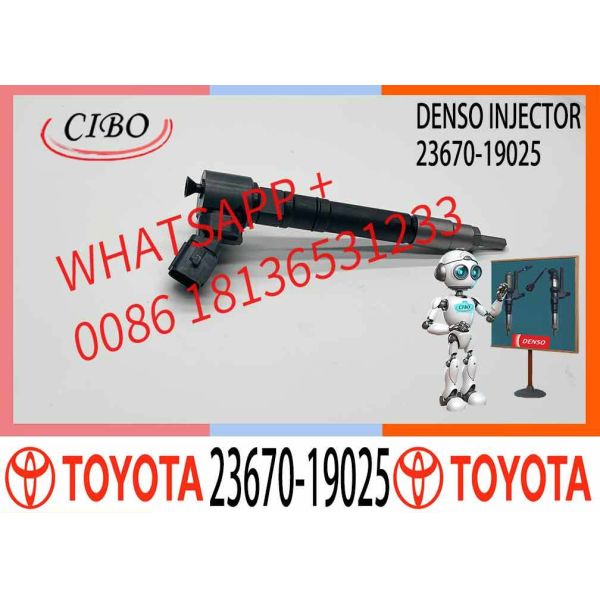 23670-19025 295700-0530 1X Fuel Injector Compatible with Toyotaa Hilux VIII Pickup 150-170 PS 2.4 D GUN112 120 122 125 135