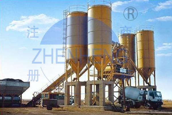 HZS75 Wet Mix Stationary Concrete Batching Plant / Concrete Mixing Plant