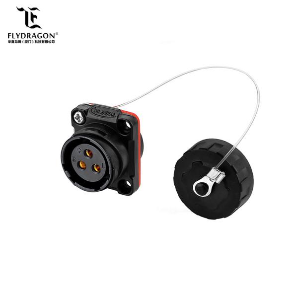 IP67 Waterproof New 3Pin  Hose Plastic Quick Connectors Electrical Female Male Connector