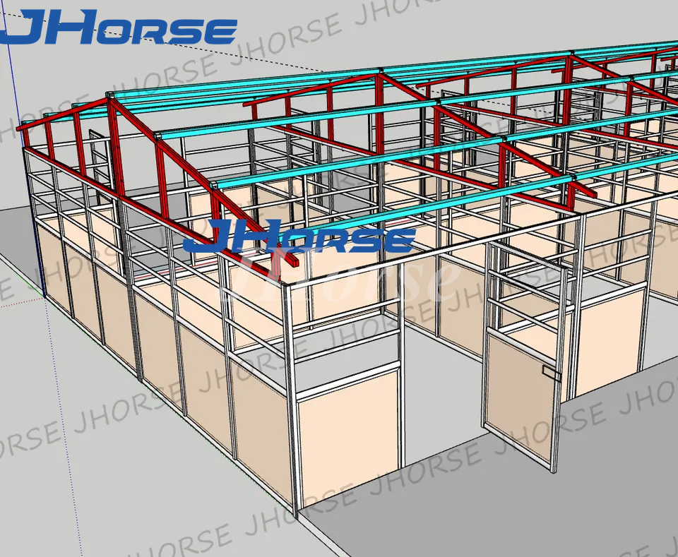 Сосна или бамбуковая европейская лошадь глохнут паллет стабилизированного оборудования лошади деревянный для ферм