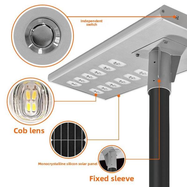 Solar Street Lights Providing Ultra Bright High Power LED Lighting and Easy Manual Control for Various Illumination Needs
