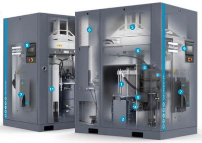 Масло компрессора воздуха 75kw винта Copco атласа GA 75L VSD+ роторное впрыснуло