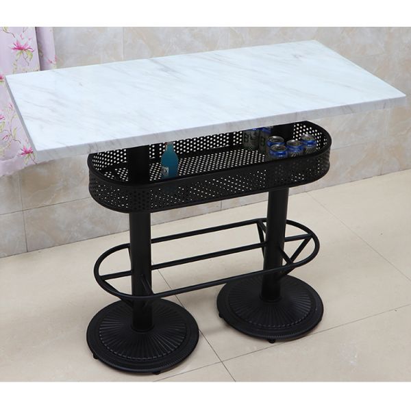 Home Restaurant Counters for Sale Design Rectangle Metal Chair Wood Bar Counter