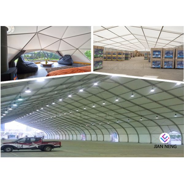 Aluminum Frame Outdoor Warehouse Tents , Warehouse Storage Tent With High Capacity
