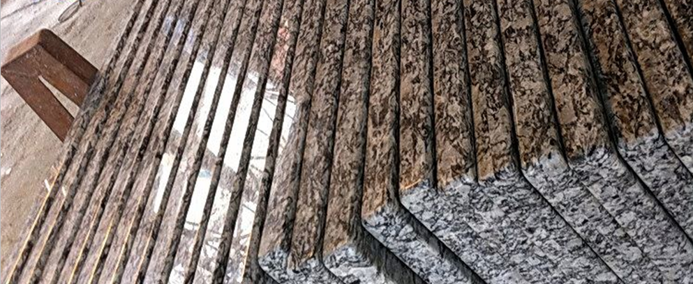 African Rainbow Stone Slab Cost Granite Countertops Kitchen Solid Surface 96 Durable Bullnose Edges