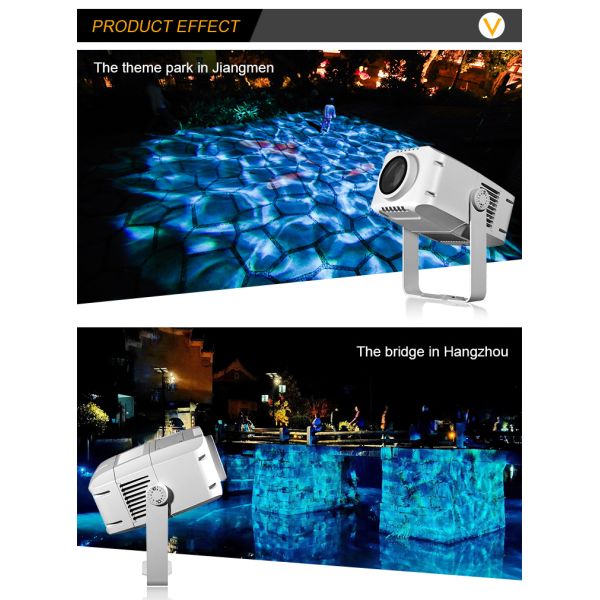 60W LED IP65 Outdoor Water Wave Projector Light for Building