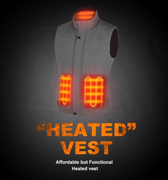 Winter Heated Waistcoat Lightweight USB Charging For Outdoor Hiking Hunting