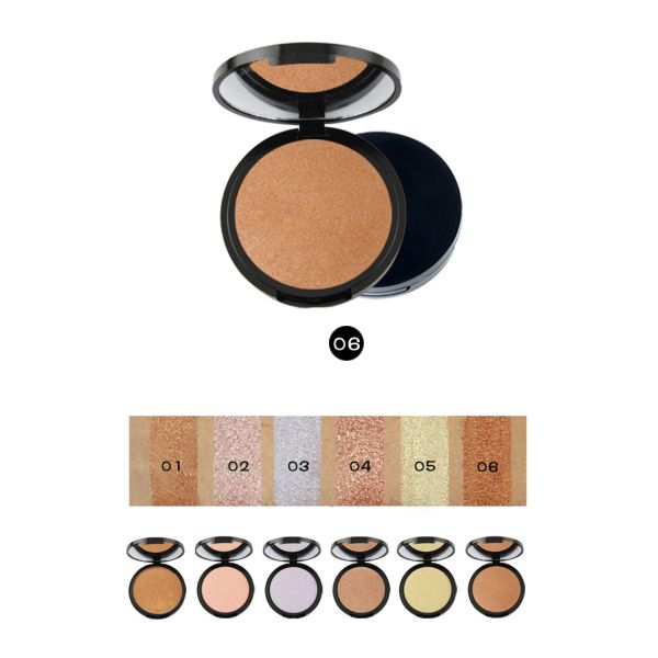 6 Color Makeup Pressed Face Makeup Highlighter , Face Highlighter Products For Brighten Skin