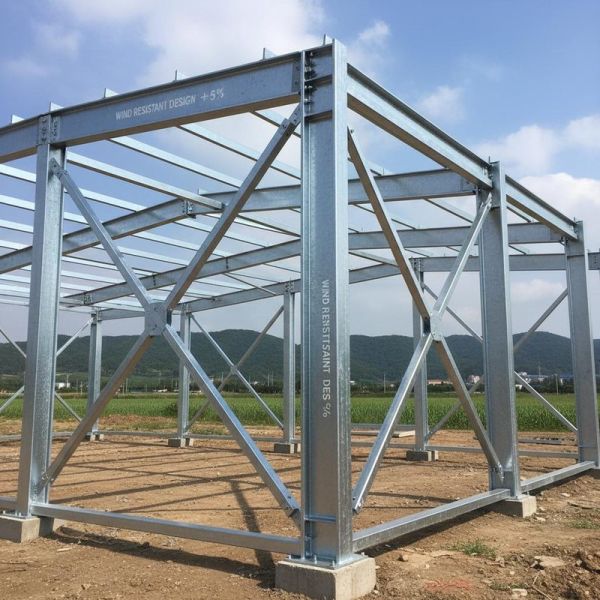 Lightweight Custom Steel Frame Building Versatile Frame Structure Building Wind Resistant