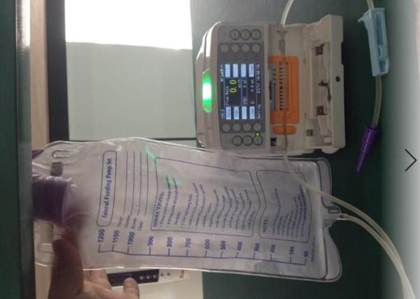 A bomba de alimentação entérico bomba médica da seringa da infusão com corpo de bomba removível apoiou sacos de alimentação da variedade