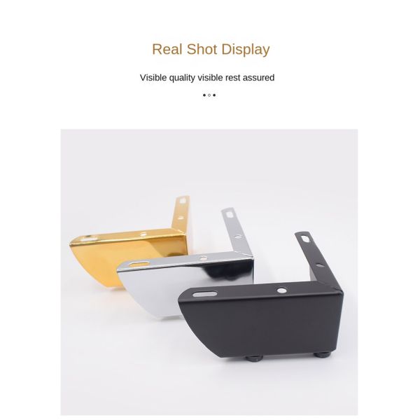 Gold Black Chrome Metal 2-in-1 Furniture Accessories Leg Sofa Leg Cabinet Leg