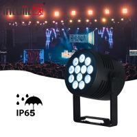 Projecteur PAR LED 12x20W IP65 Étanche RGBWA-UV 6EN1 DMX512 pour scène