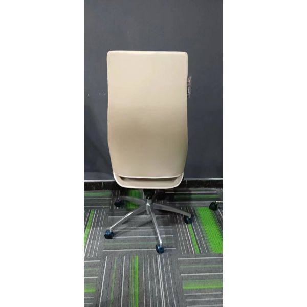 Captains PU Leather Office Chair High Back Aluminium Leg