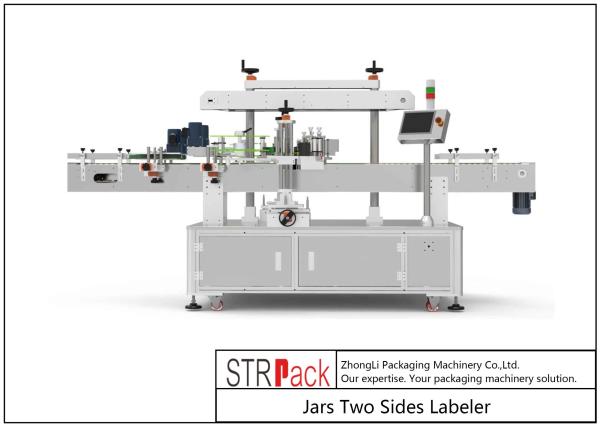 Two Sides Jar Labeling Machine Self Adhesive Sticker