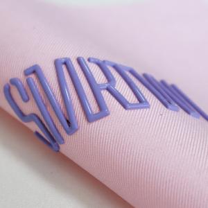 Custom Design Letters High Frequency Embossed Brand Label 3D TPU Logo Heat