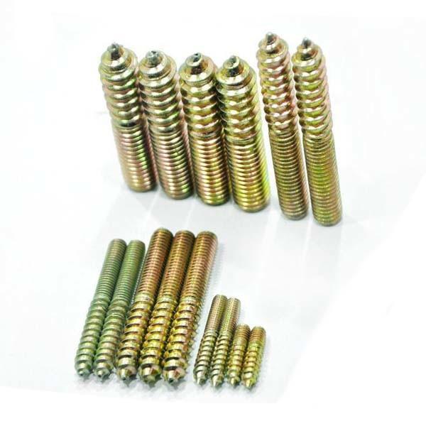 M4 M5 M6 rosqueou o passador da madeira de metal do parafuso do gancho parafusa a linha dobro de aço inoxidável de grande resistência Stu da extremidade