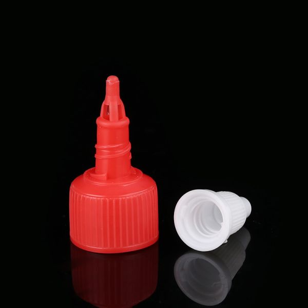 Ribbed Surface Cosmetic Bottle Caps Push Pull Bottle Caps Non Spill