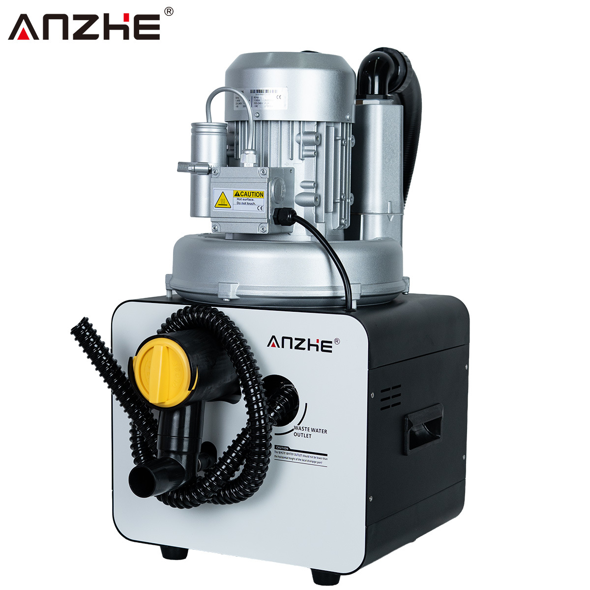 A02 750W Portable Dental Suction Unit 1000L Min Dental Vacuum Pump with Automatic Drainage Low Noise Dental Saliva Ejector System
