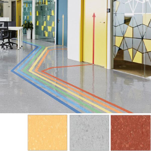 2m/2.5m Largeur Relle Systèmes médicaux Plancher en vinyle pour les salles de théâtre d'opération de l'hôpital
