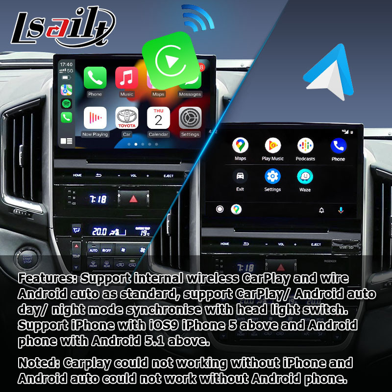 Коробка навигации андроида автомобиля для вида сзади etc youtube waze Carplay блока Тойота LC200 GXR Fujitsu Limited