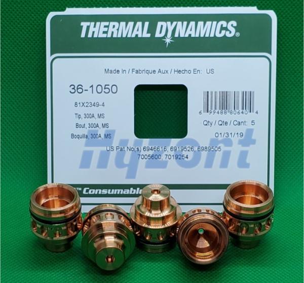 Pontas térmicas de aço suaves da tocha de plasma da dinâmica 300A 36-1050