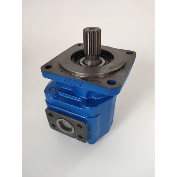 Голубой экскаватор цвета разделяют/насос двигателя экскаватора тяжелого грузовика работая