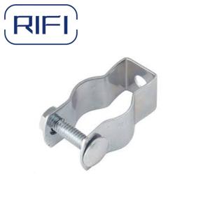 IEC Strut Pipe Clamp Abrazadera Caddy Metal Tube Clip Cabos de conduto elétrico