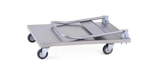 Commercial Stainless Steel Service Cart Large Platform Heavy Duty Hand Truck