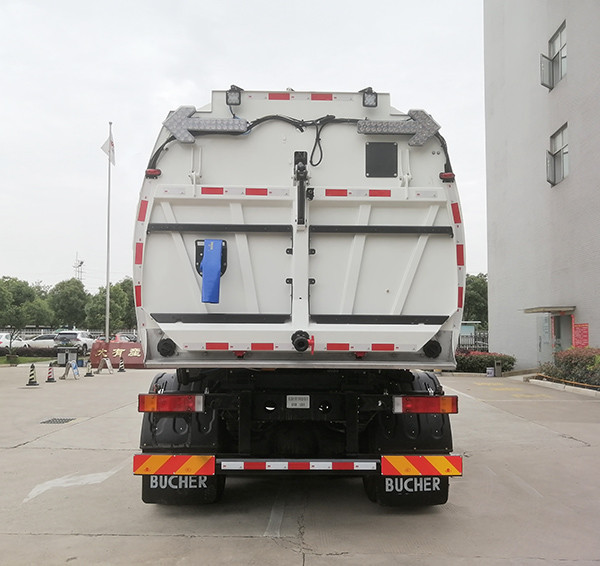 Camion de nettoyage à basse pression avec sac anti-collision et bande décorative