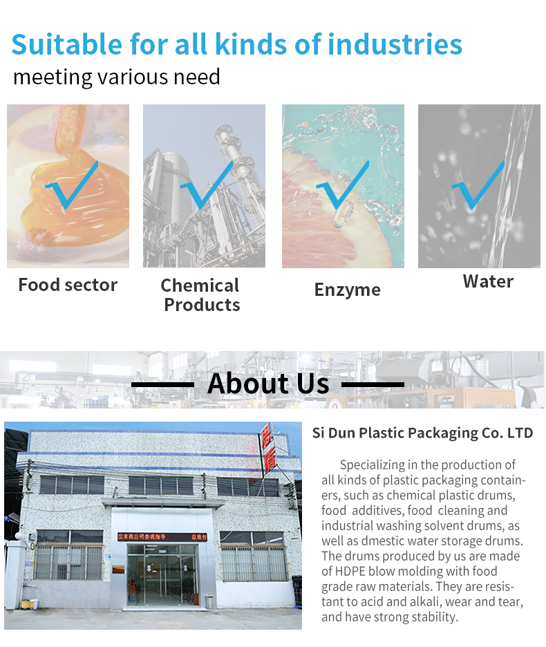 Paint 10L HDPE Container 317mm Screw Plastic Cap Square Plastic Barrels