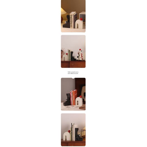 Customized Color Ceramic Bookends Elegant Designs for Sophisticated Home Libraries