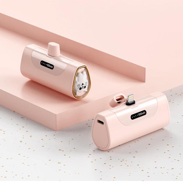 Compact and Powerful 5000mAh Cartoon Power Bank with Fast Charging Feature