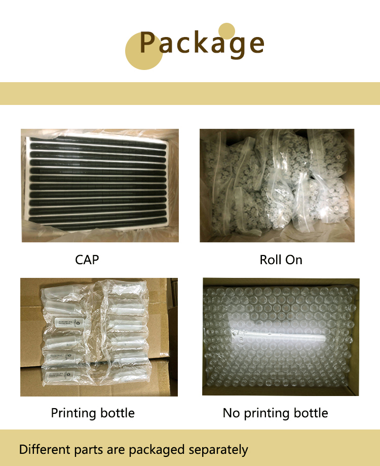 5ml Wholesale Empty Custom Color Glass Roll On Bottle Metal Ball And Plastic Cap For Travel Perfume Oil