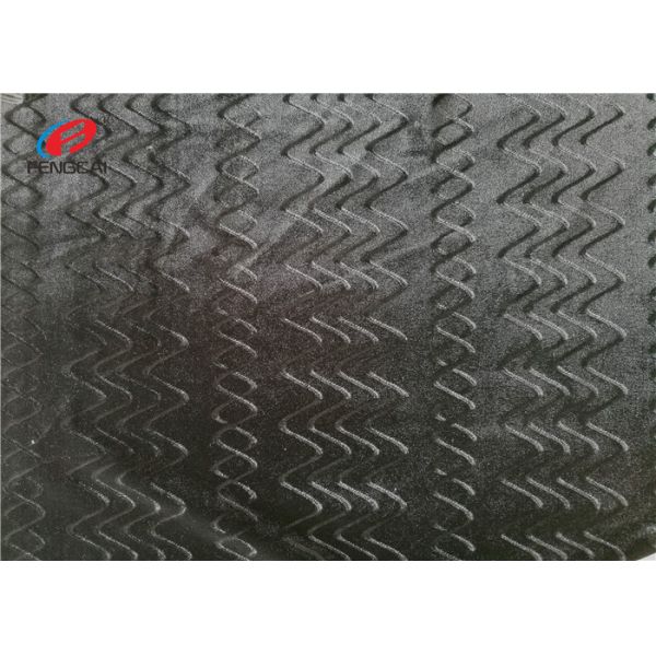 Black Color 95% Polyester 5% Spandex Fabric Burnout Velvet Fabric