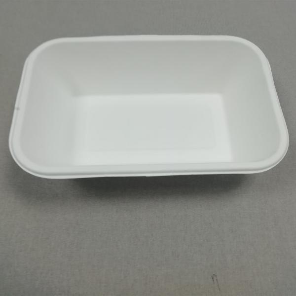 350ml Compostable Fiber Pulp Lunch Tray Elegant Disposable Dinner Platter Heavy-Duty Quality Food Tray