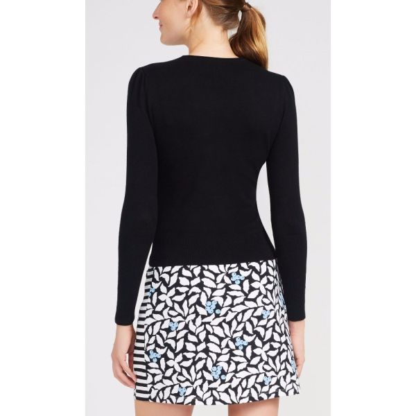 WOMEN'S 60% cotton/20% viscose/15% nylon/5% cashmere LONG SLEEVE CREW NECK PULLOVER KNITTED SWEATER