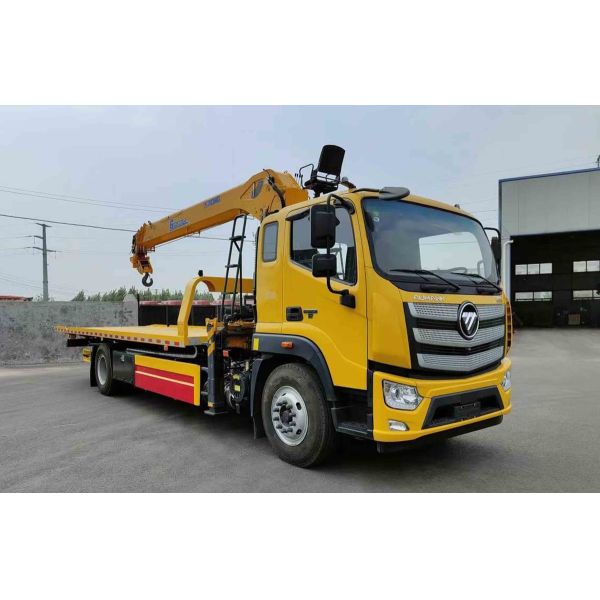 Used Work Trucks 4×2 Drive Mode 230hp Foton Wrecker Truck Flat Roof