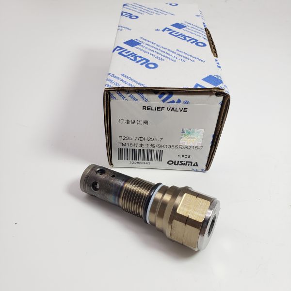 Hydraulic Valve Relief Valve For R225-7 DH225-7 TM18 SK135SR R215-7